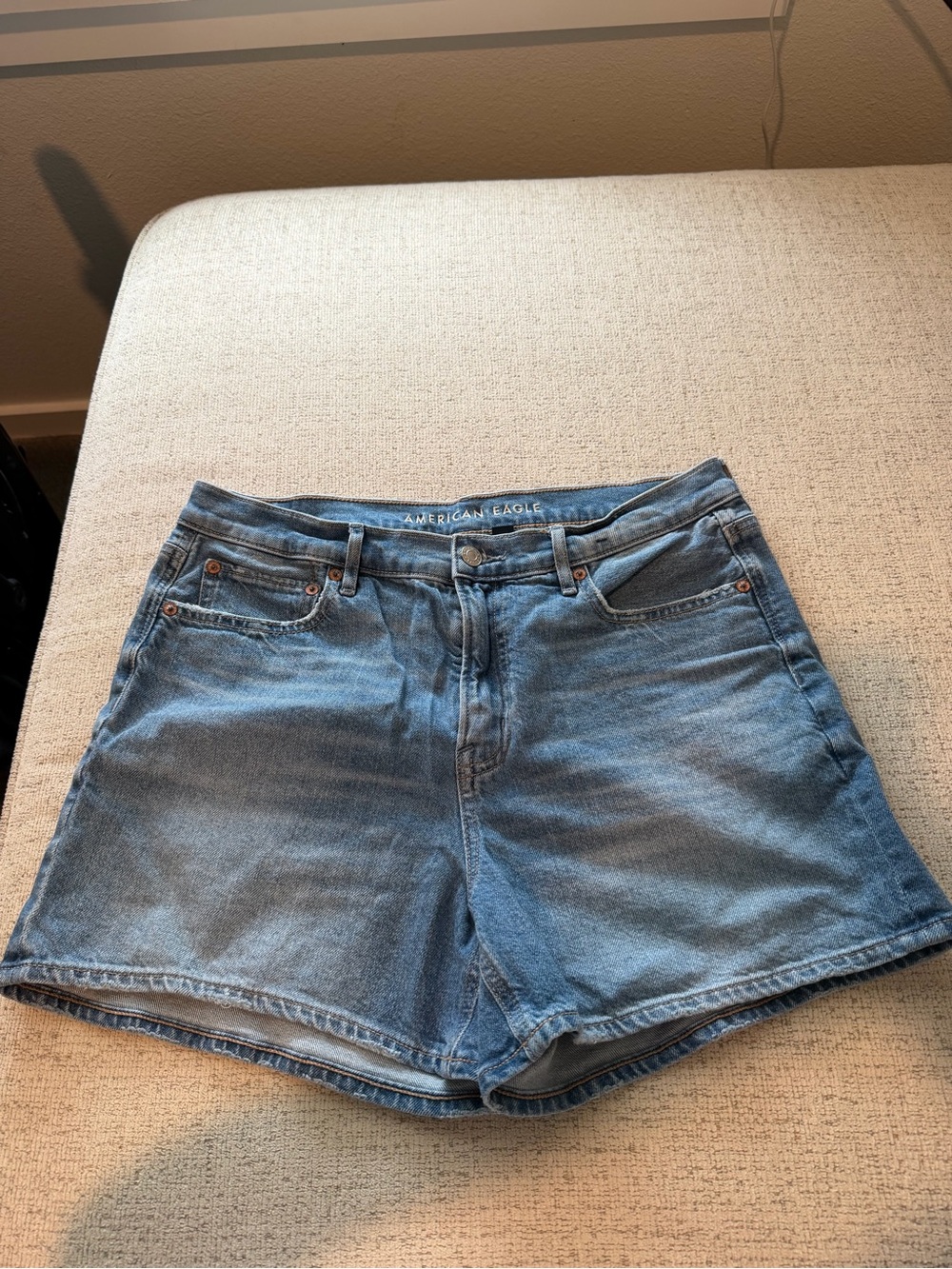 American Eagle Outfitters Light Blue Denim Shorts - High Waist